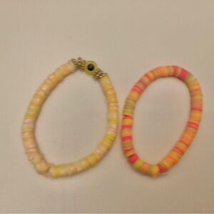 Colorful Beaded Bracelet Set From Pearls and Girls